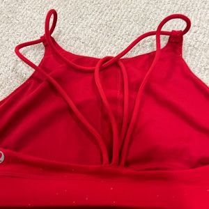 Lululemon red sports bra